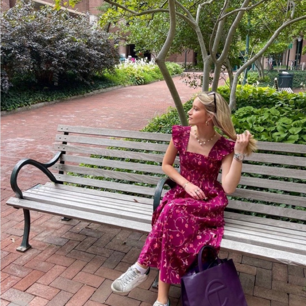 Hill House Home burgundy floral Ellie Nap Dress